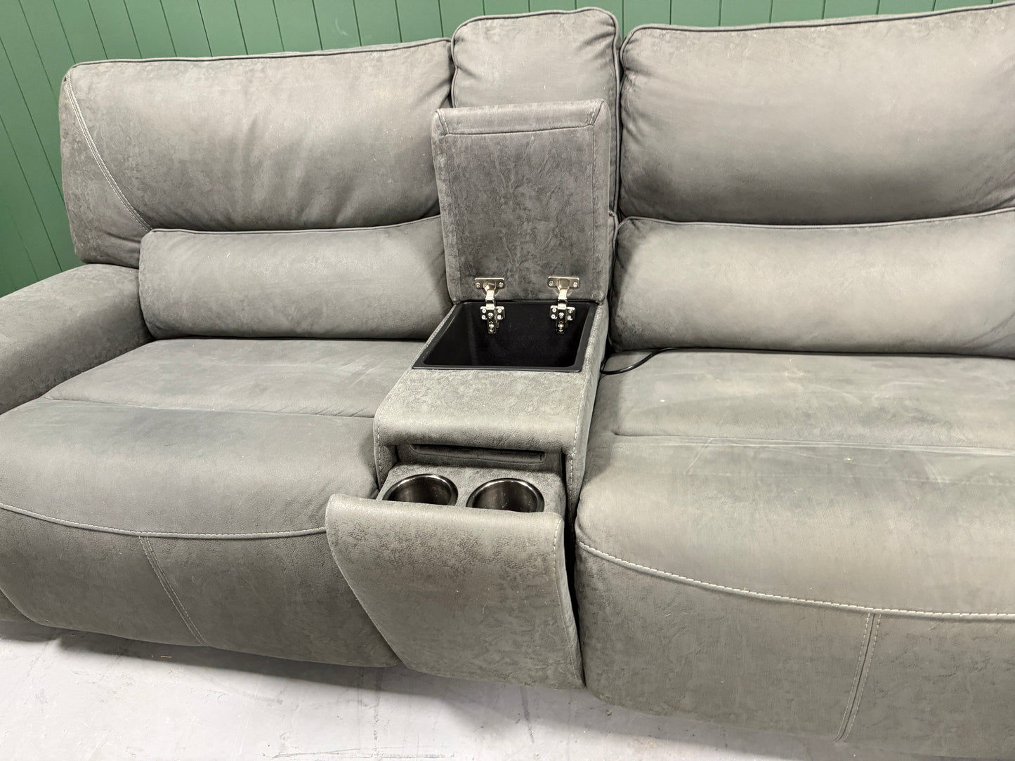 Gray Reclining Sectional