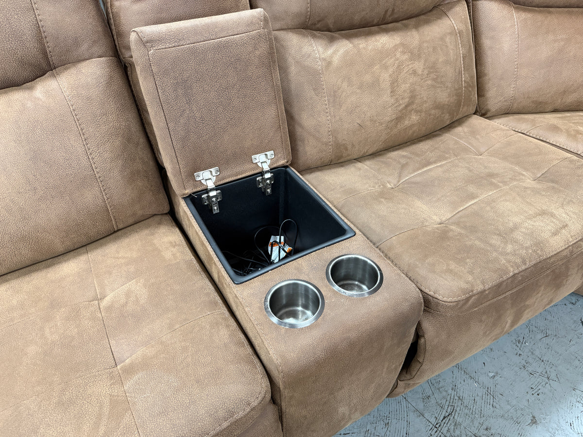Brown Reclining Sectional