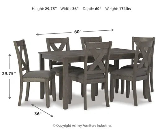 Caitbrook Dining Table Set of 7