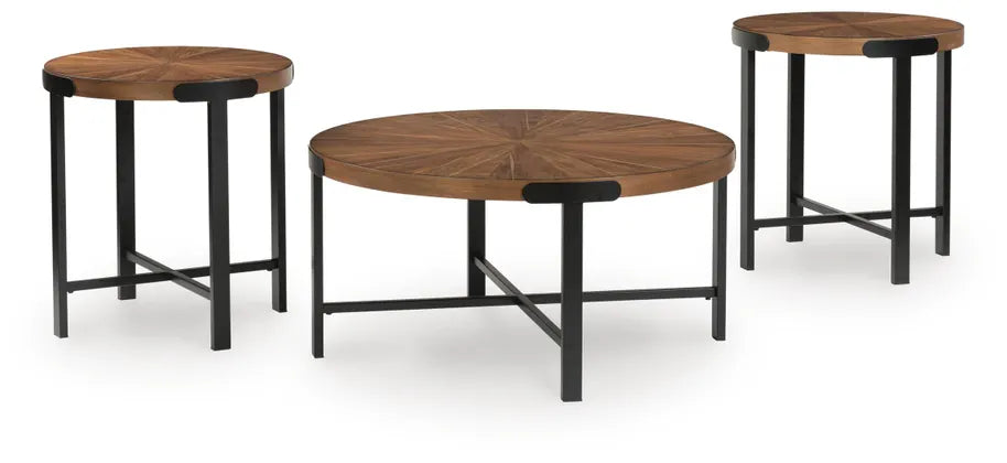 Crosstrail Occasional Table Set of 3