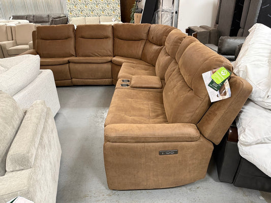 Brown Reclining Sectional