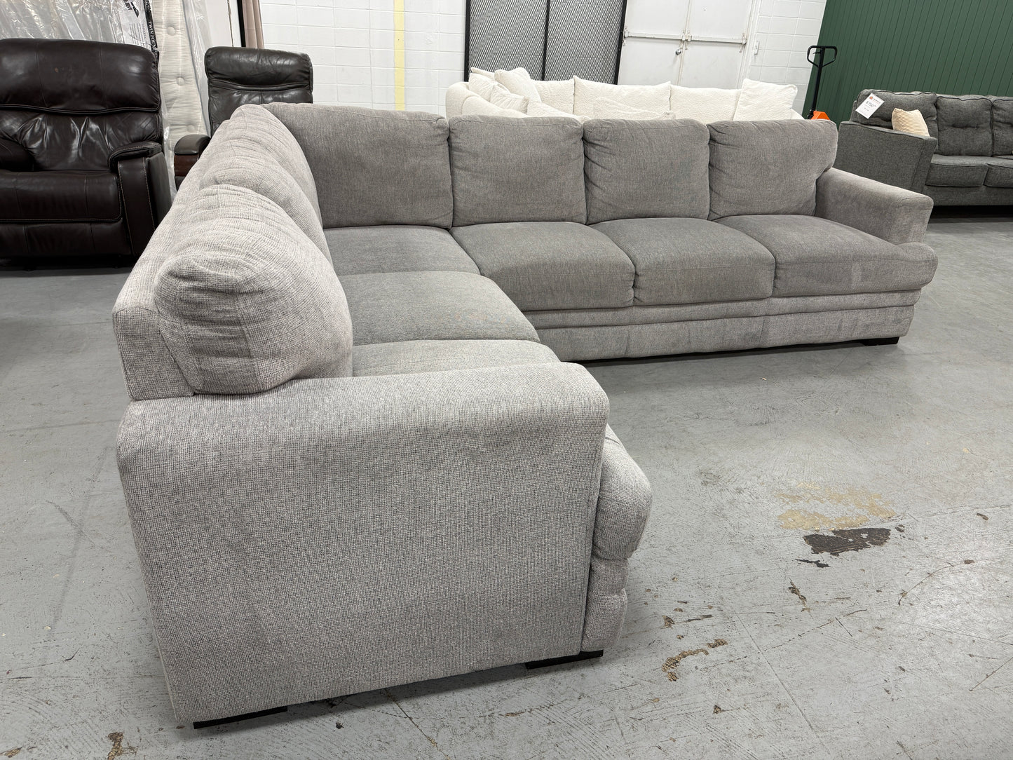 Gray L Shape Sectional