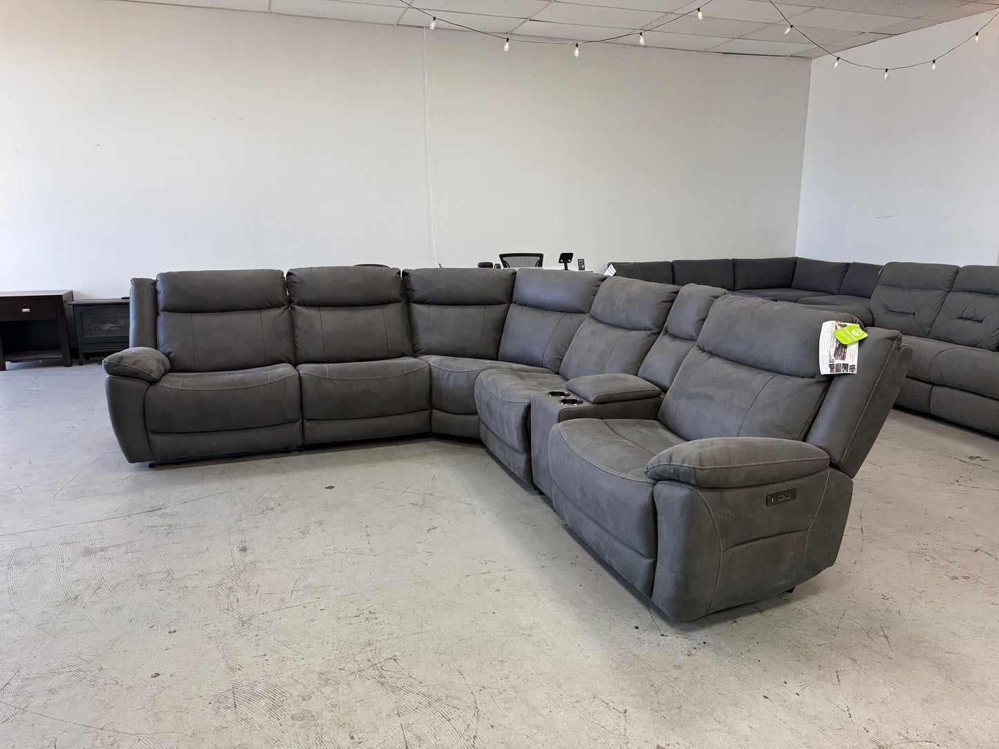 Gray Reclining Sectional