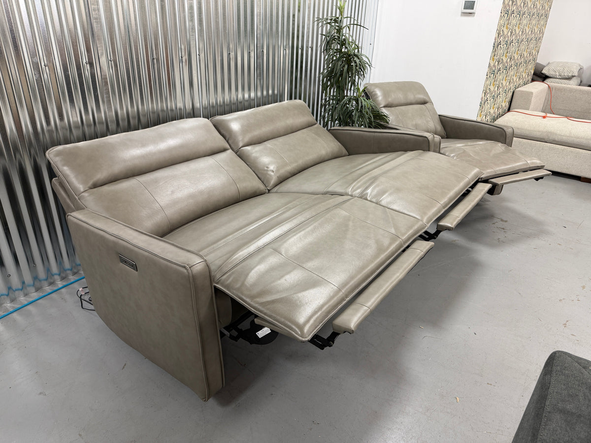 Leather Reclining Couch/Recliner