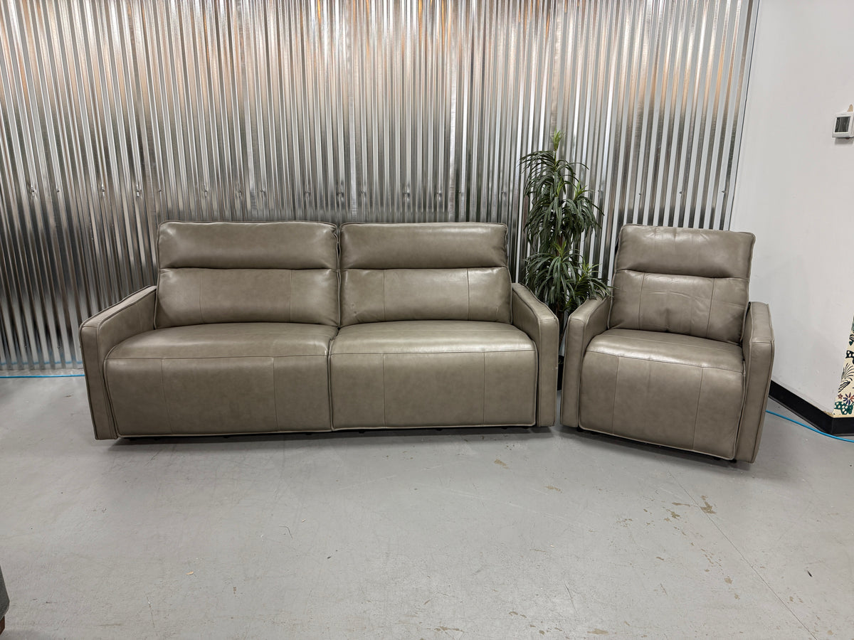 Leather Reclining Couch/Recliner