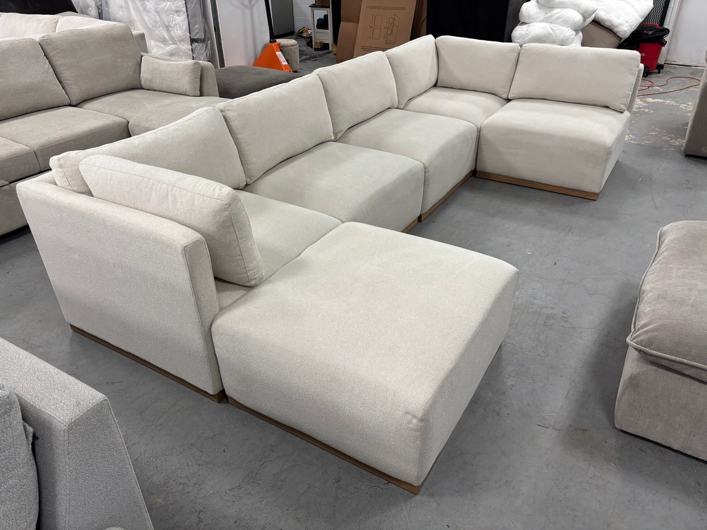 White Modular Sectional