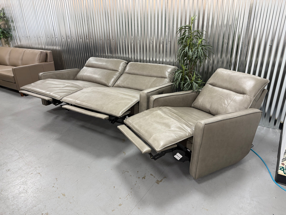 Leather Reclining Couch/Recliner