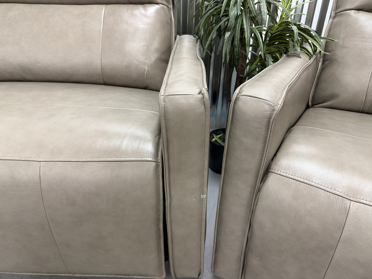 Leather Reclining Couch/Recliner