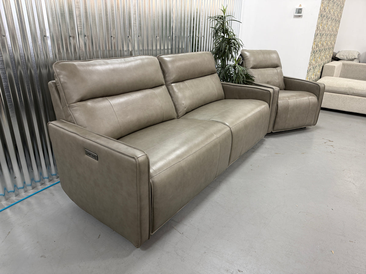 Leather Reclining Couch/Recliner