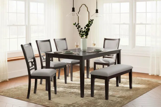 Langwest Dining Room Table Set of 6