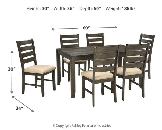 Rokane Dining Room Table Set of 7
